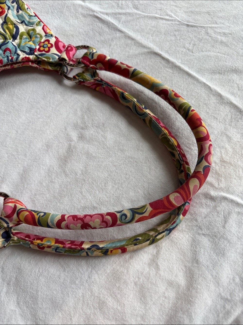 Quilted Vera Bradley Floral Shoulder Bag in Multicolor - Picture 8 of 8